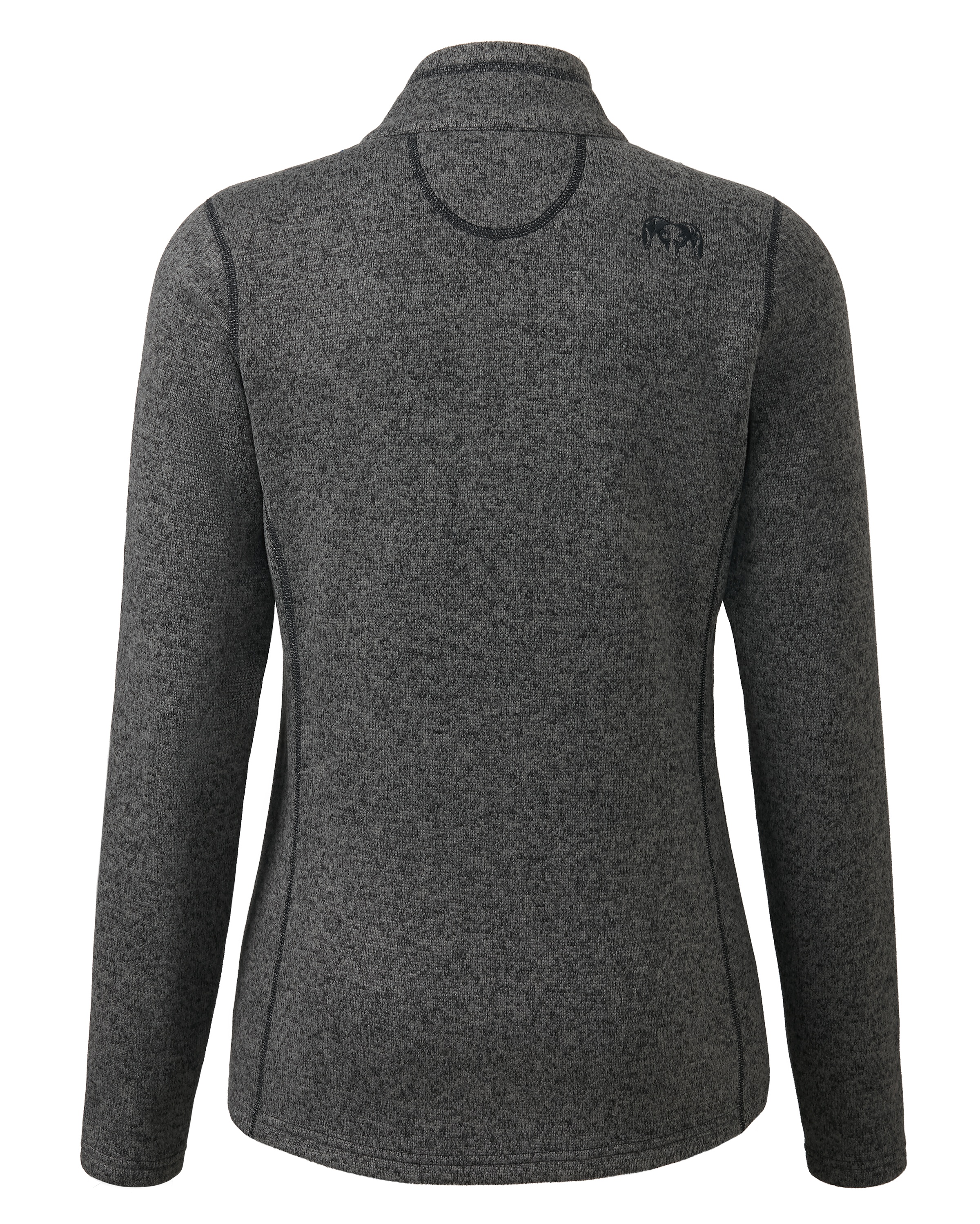 Women's Base Camp Full Zip Sweater | Charcoal Heather - Image 2