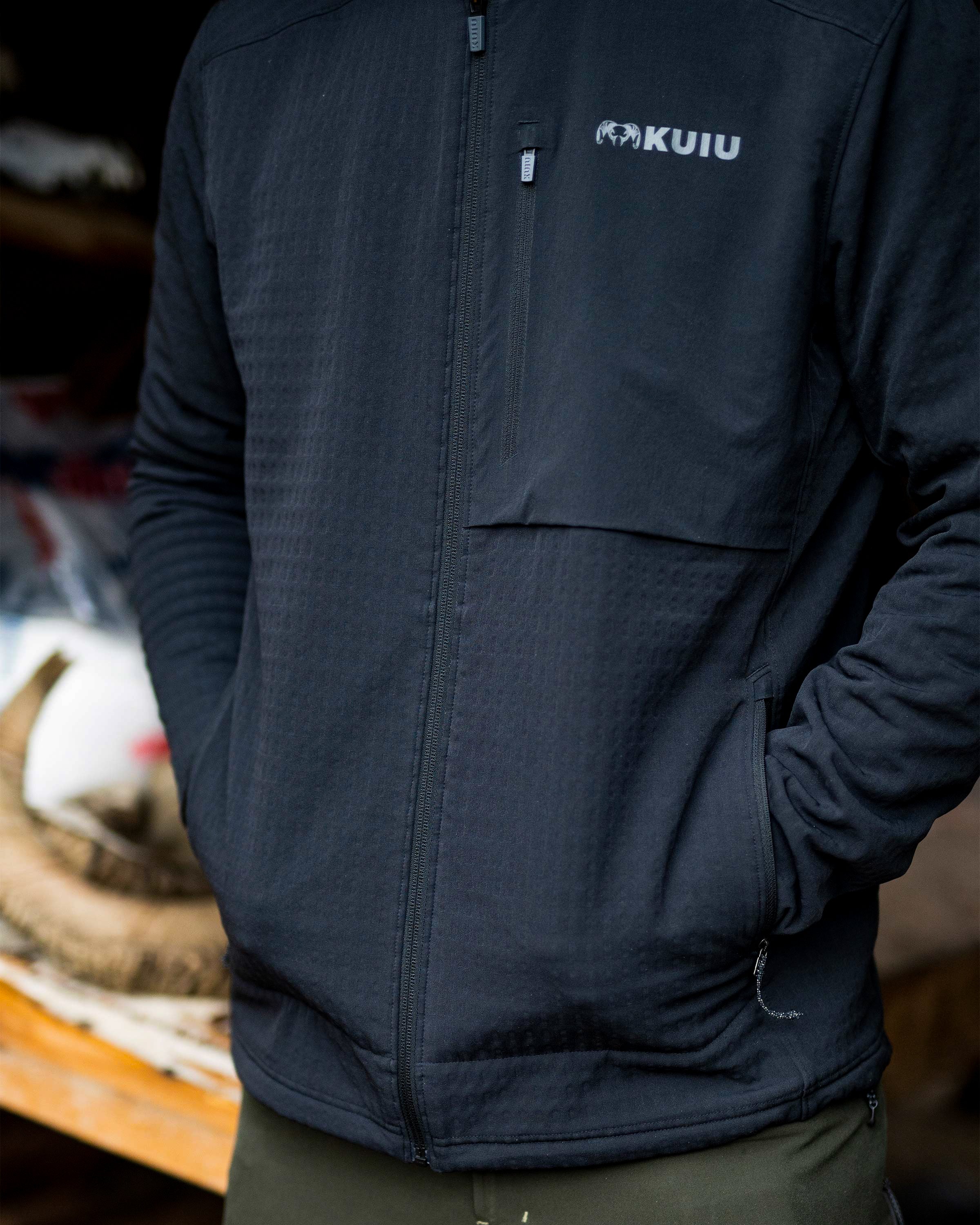 Blockfield Fleece Hoodie | Black - Image 7