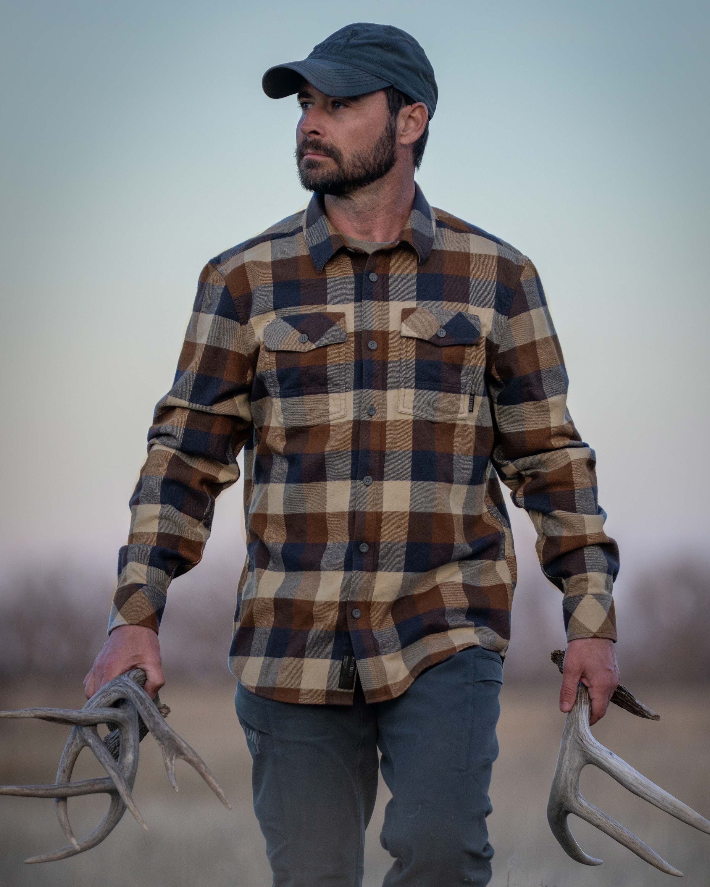 Field Flannel Shirt | Saddle Trio - Image 3