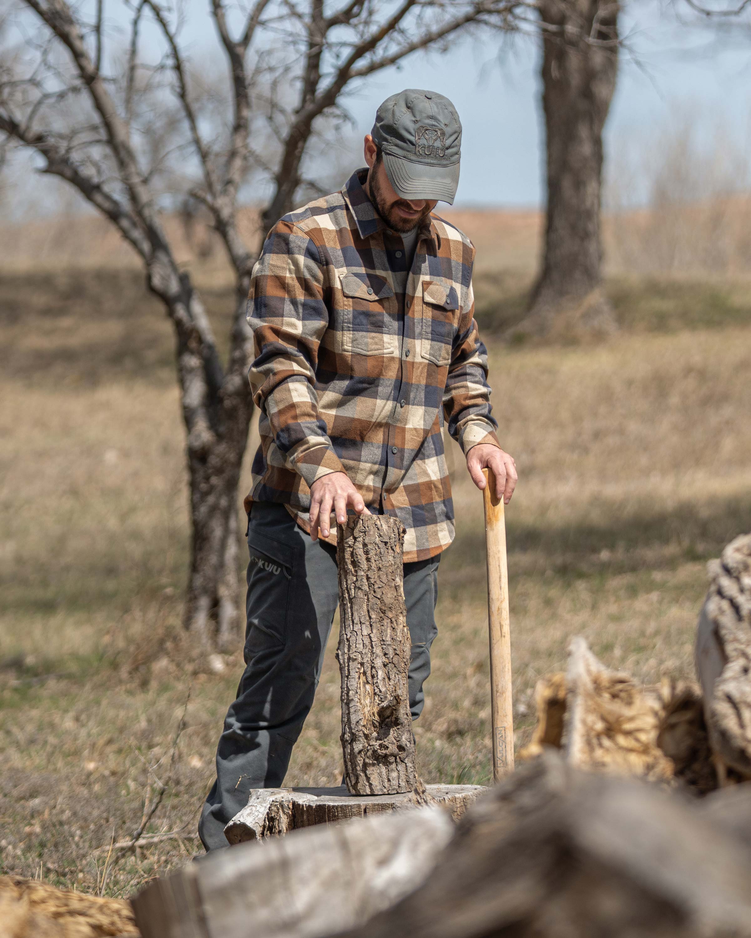Field Flannel Shirt | Saddle Trio - Image 5