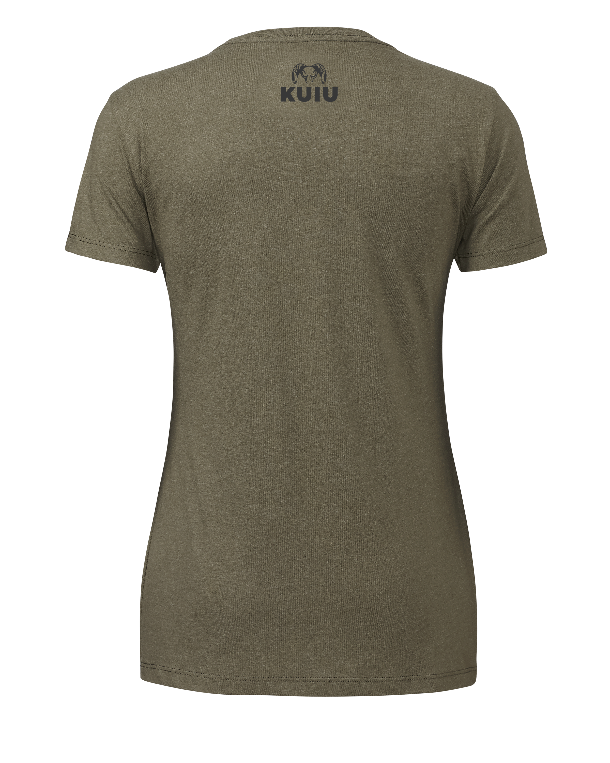 KUIU Women's Topo Here to Hunt T-Shirt | Military Green - Image 2