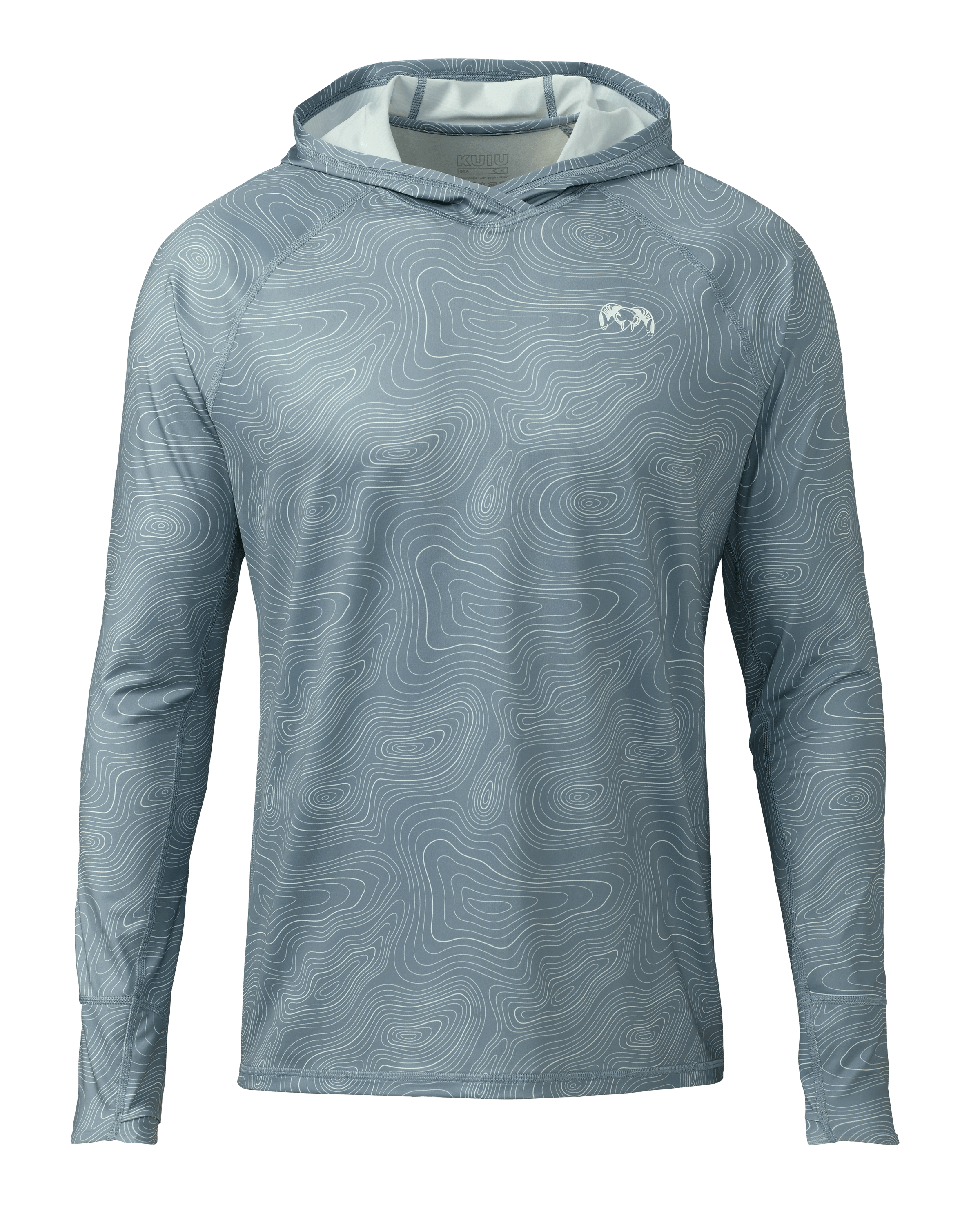 Gila LS Hoodie Topo | Glacier Topo Print